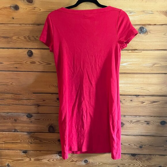 Talbots Petites Red Cotton T-shirt Dress Size Small SP - Picture 2 of 7